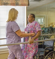 Therapist treating patient