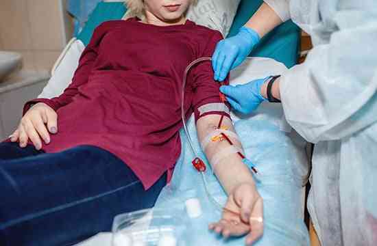 hemodialysis patient undergoing treatment
