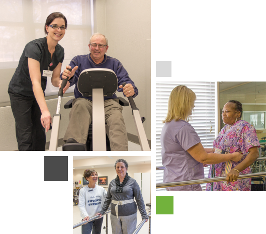Rehab Select Physical Therapists and Patients